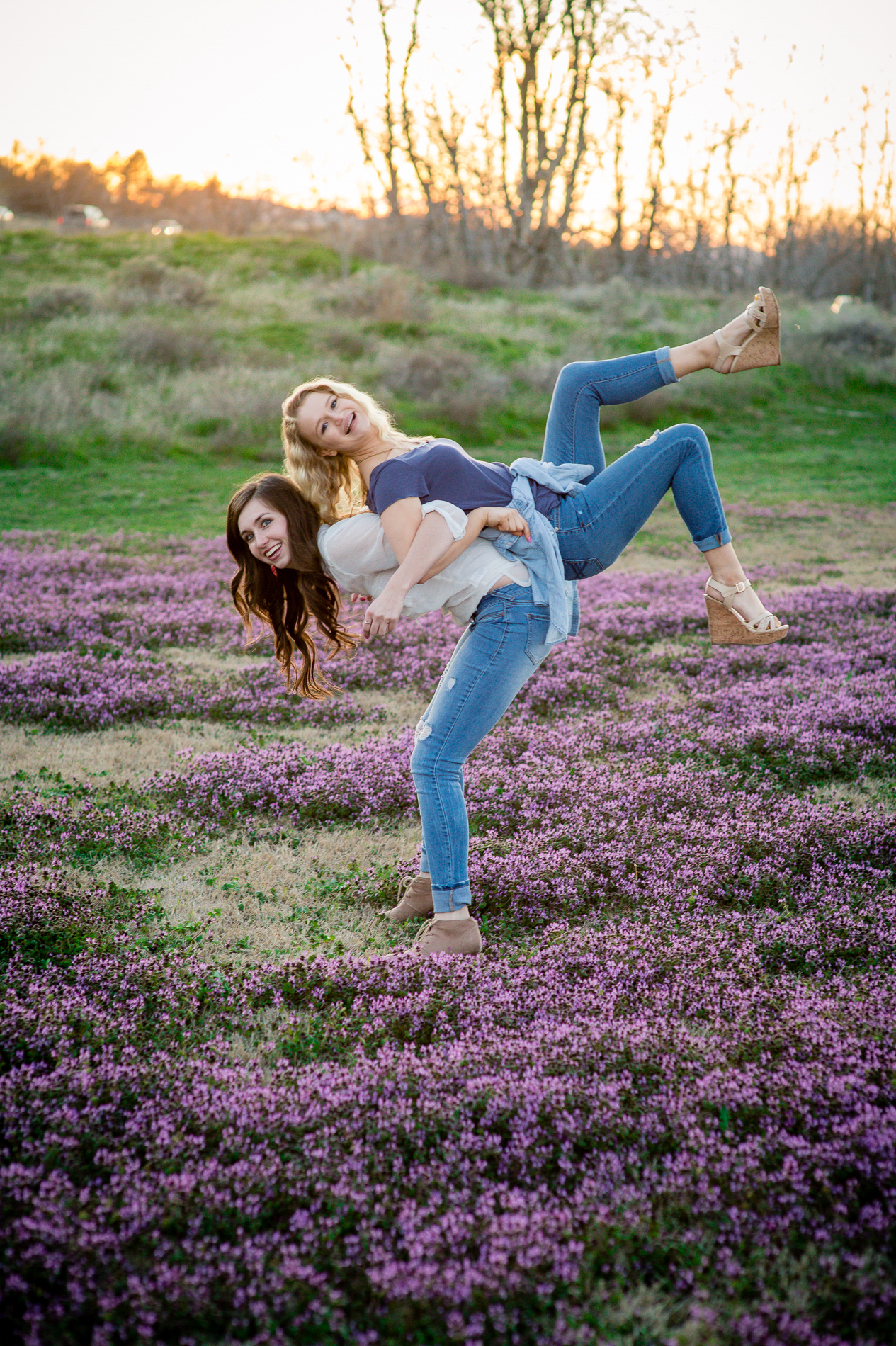 Girls in a Field of Purple