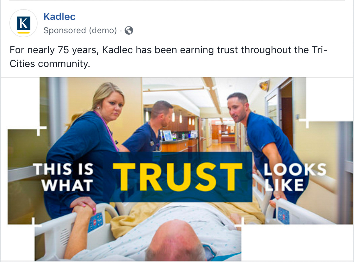 Kadlec Trust Ad
