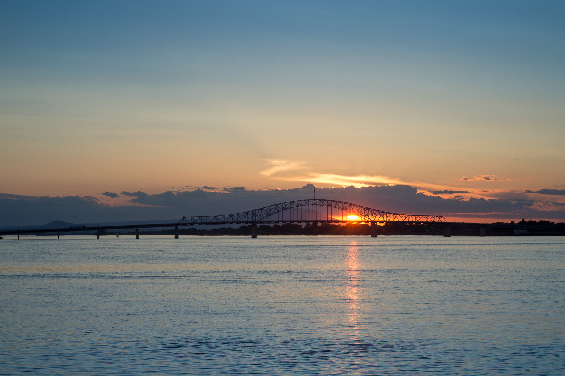 Blue Bridge at Sunset